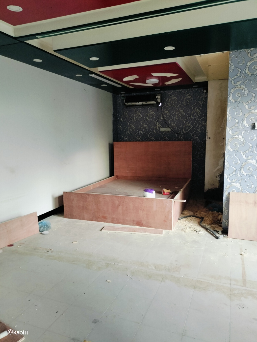 Titania Hotel room interior progress